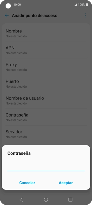 Introduce wap125 y pulsa Aceptar.