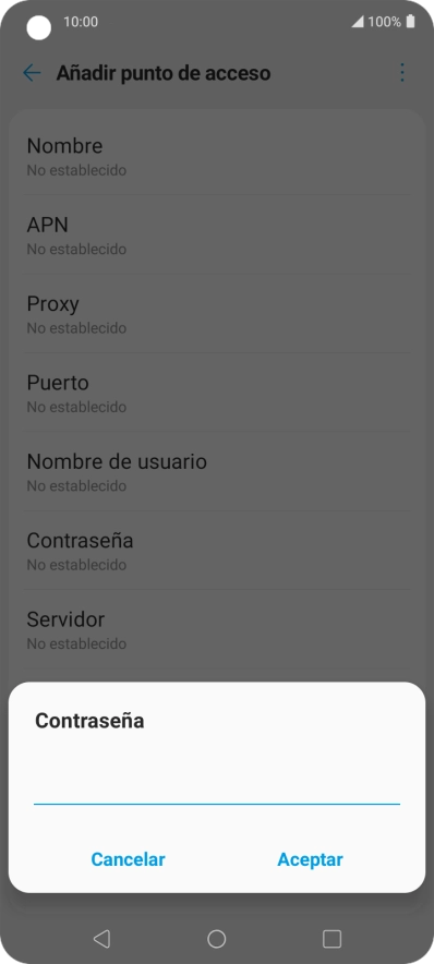 Introduce wap125 y pulsa Aceptar.