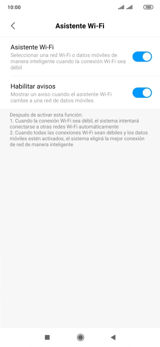 Pulsa el indicador junto a 