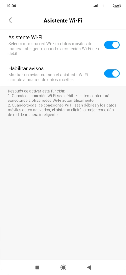 Pulsa el indicador junto a 