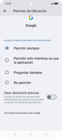 Pulsa el ajuste deseado.