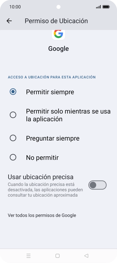 Pulsa el ajuste deseado.