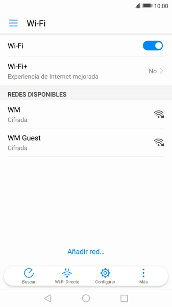Pulsa la red wifi deseada.