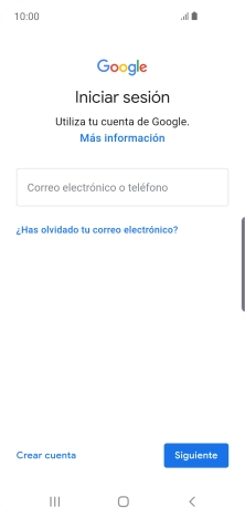 Si no tienes una cuenta de Google, pulsa Crear cuenta y sigue las indicaciones de la pantalla para ver cómo crear una cuenta nueva.