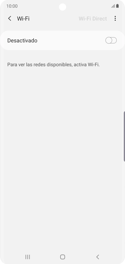 Pulsa el indicador para activar la función.
