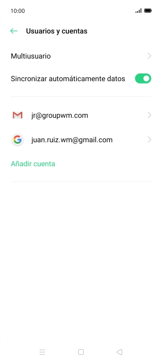 Pulsa el indicador junto a 