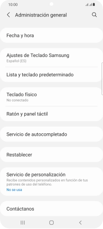 Pulsa Fecha y hora.