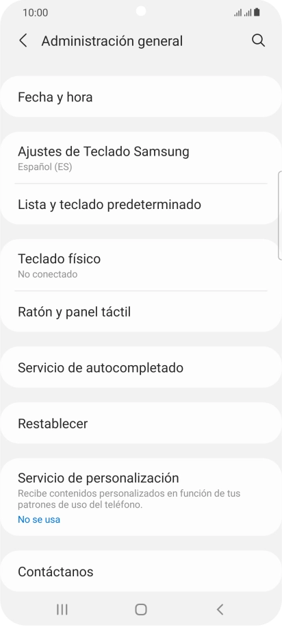 Pulsa Fecha y hora.