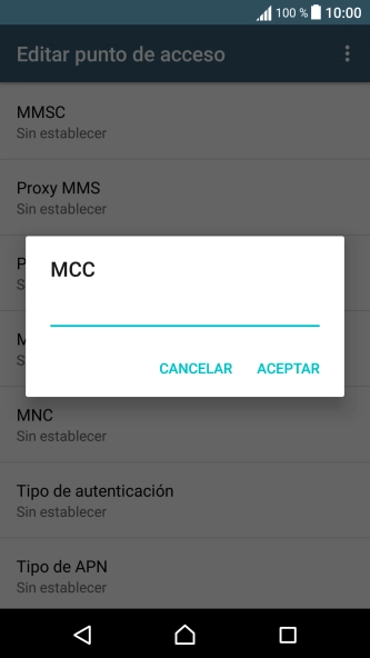 Introduce 214 y pulsa ACEPTAR.