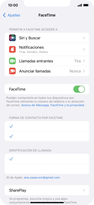 Pulsa el indicador junto a 