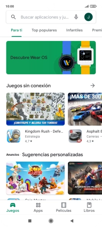 Pulsa en el campo de búsqueda.