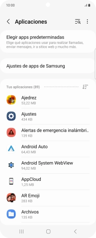 Pulsa la app deseada.
