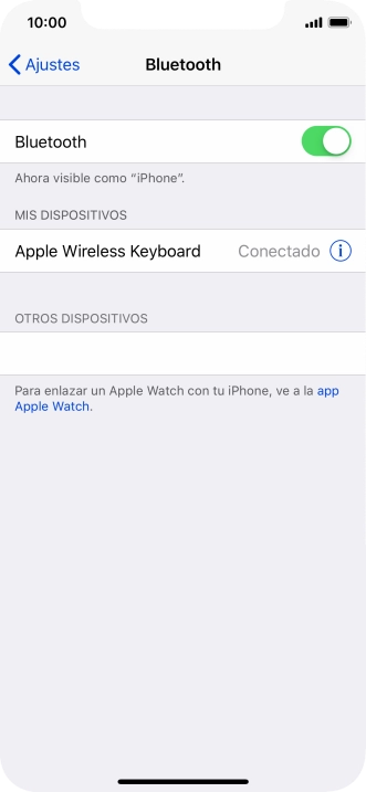Desliza el dedo hacia arriba desde la parte inferior de la pantalla para terminar y volver a la pantalla de inicio.