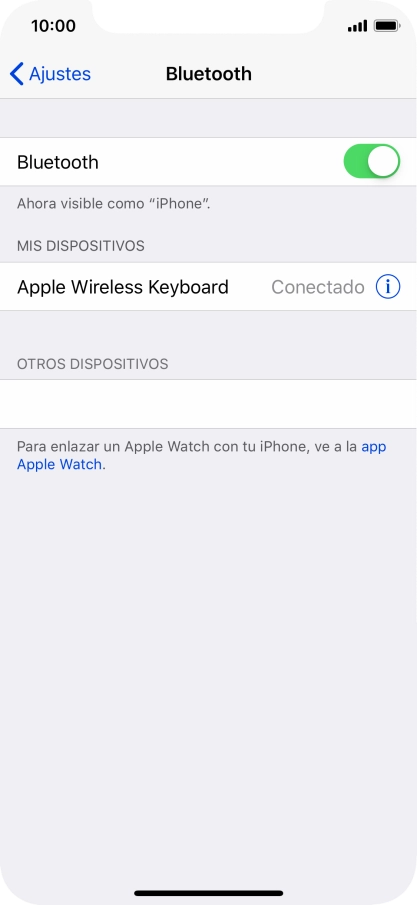 Desliza el dedo hacia arriba desde la parte inferior de la pantalla para terminar y volver a la pantalla de inicio.
