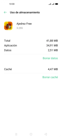 Pulsa Borrar caché.
