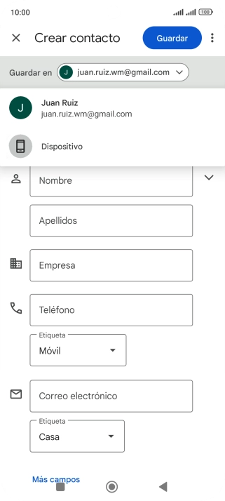 Pulsa Dispositivo.