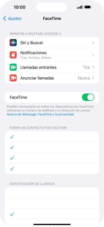 Pulsa el indicador junto a 