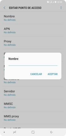 Introduce Vodafone Internet y pulsa ACEPTAR.