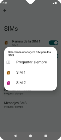 Pulsa el ajuste deseado.