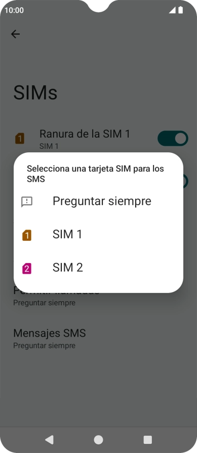 Pulsa el ajuste deseado.
