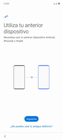 Pulsa Siguiente y sigue las indicaciones de la pantalla para transferir el contenido.