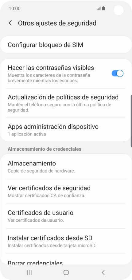 Pulsa Configurar bloqueo de SIM.
