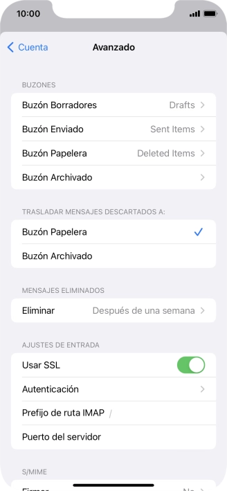 Pulsa el indicador junto a 