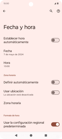 Pulsa el indicador junto a 