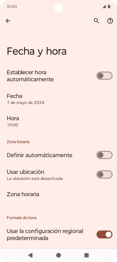 Pulsa el indicador junto a 