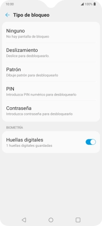 Pulsa Ninguno.