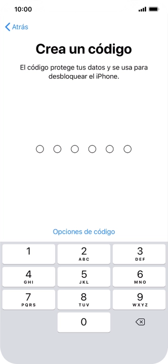 Pulsa Opciones de código.