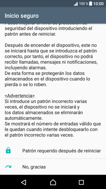Pulsa el ajuste deseado.