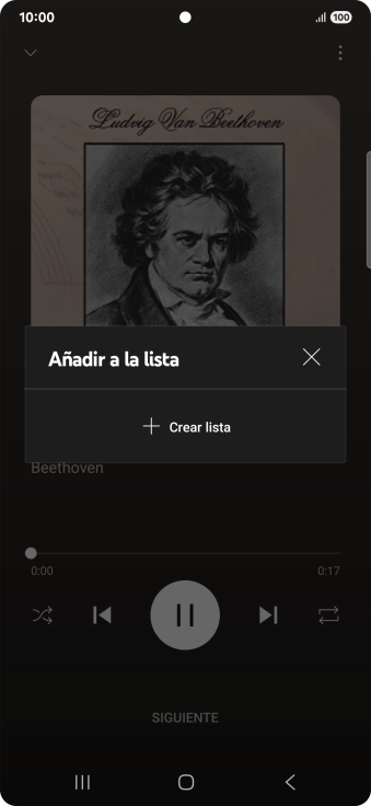 Pulsa Crear lista.