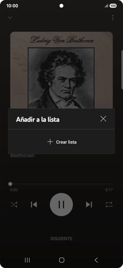 Pulsa Crear lista.