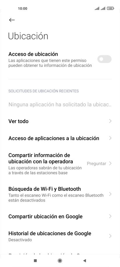 Pulsa el indicador junto a 