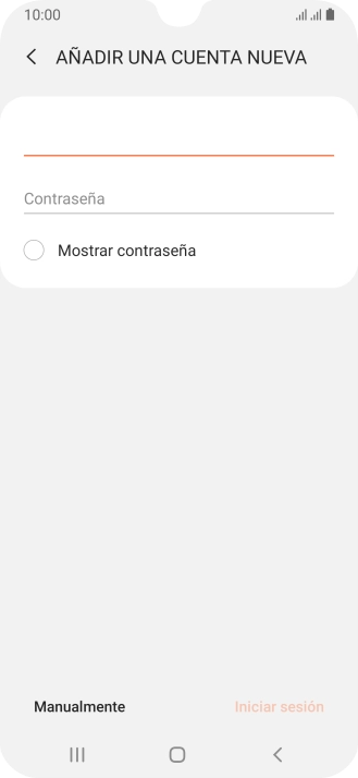 Pulsa Contraseña e introduce la contraseña de tu cuenta de correo electrónico.