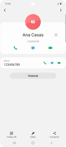 Pulsa la tecla de inicio para terminar y regresar a la pantalla de inicio.