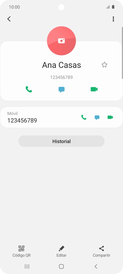 Pulsa la tecla de inicio para terminar y regresar a la pantalla de inicio.