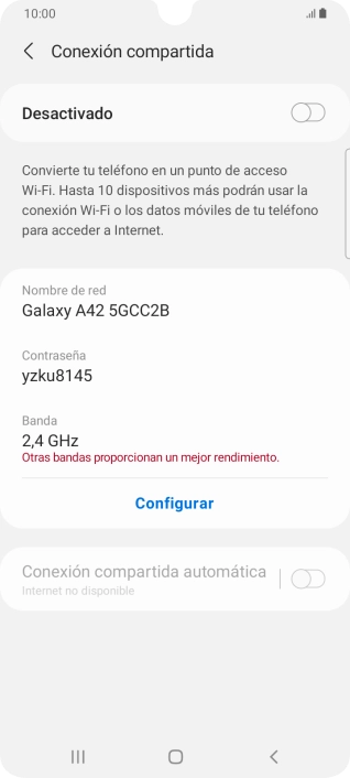 Pulsa Configurar.