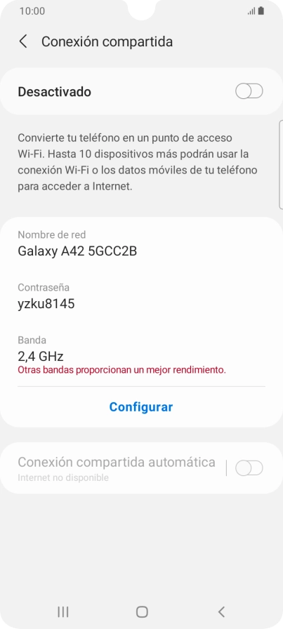 Pulsa Configurar.