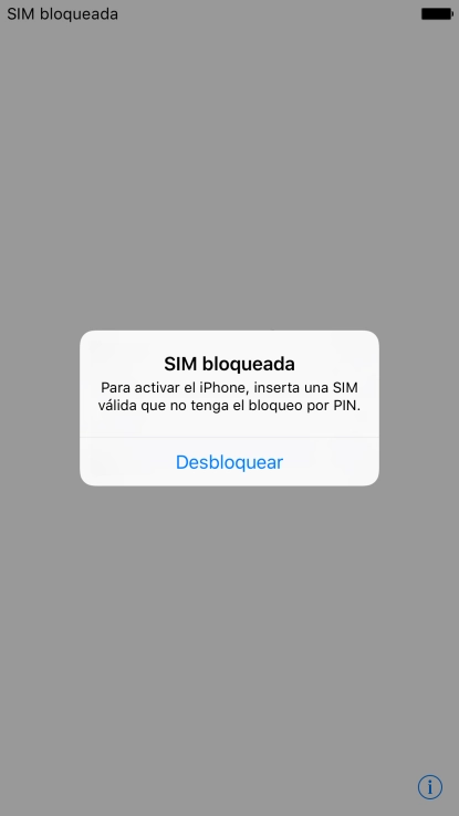 Si la tarjeta SIM no está desbloqueada, pulsa Desbloquear.