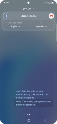 Pulsa las listas desplegables para seleccionar los idiomas deseados.