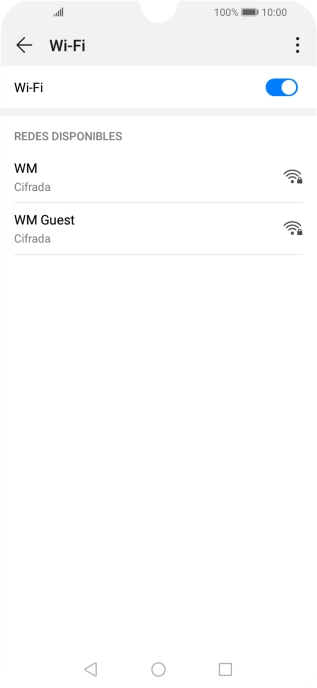 Pulsa la red wifi deseada.
