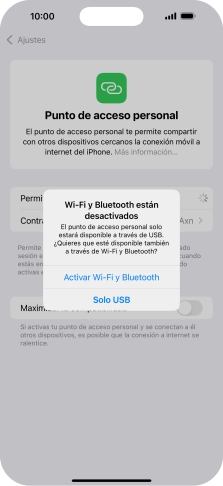 Si el wifi está desactivado, pulsa Activar Wi-Fi y Bluetooth.