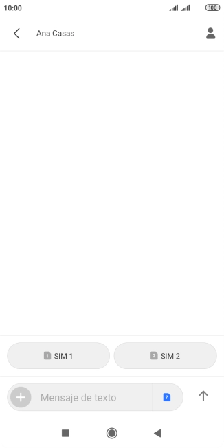 Pulsa la tarjeta SIM deseada.