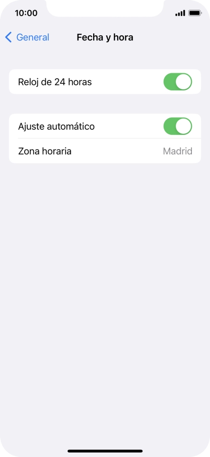 Desliza el dedo hacia arriba desde la parte inferior de la pantalla para terminar y volver a la pantalla de inicio.