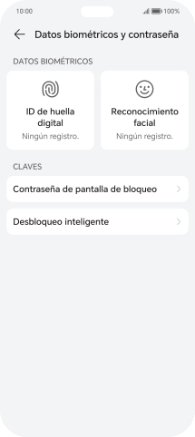 Pulsa ID de huella digital.