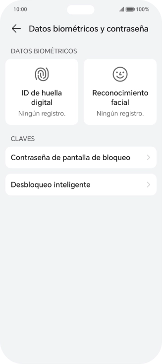 Pulsa ID de huella digital.