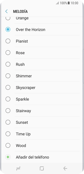 Pulsa Añadir del teléfono.