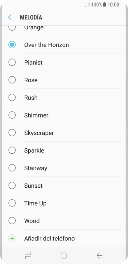 Pulsa Añadir del teléfono.